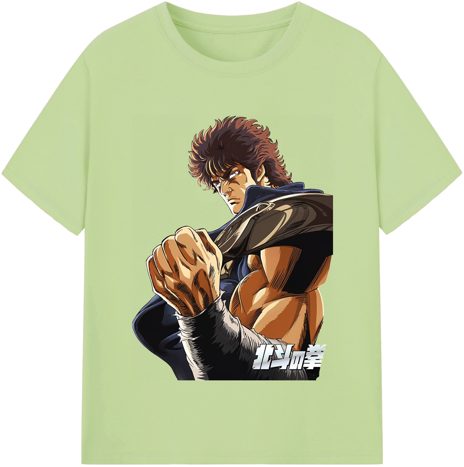 （画像用） 北斗の拳 Fist of the North Star 綿100％半袖Tシャツ（フロントプリント）
